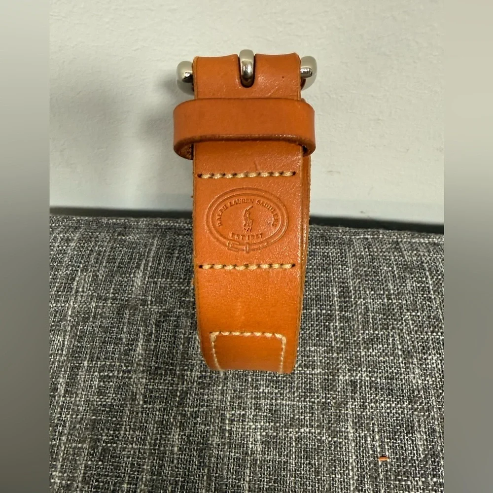 Ralph Lauren Brown Genuine Leather Belt, Size 38/40 Waist, Excellent Condition